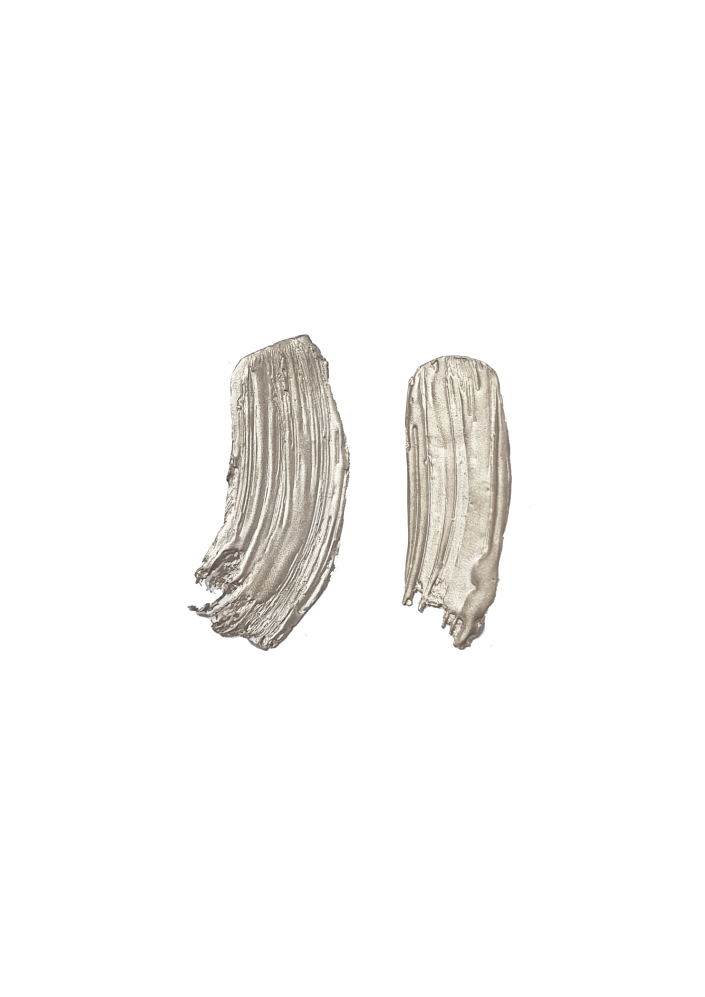 Handcrafted silver earrings on a white background