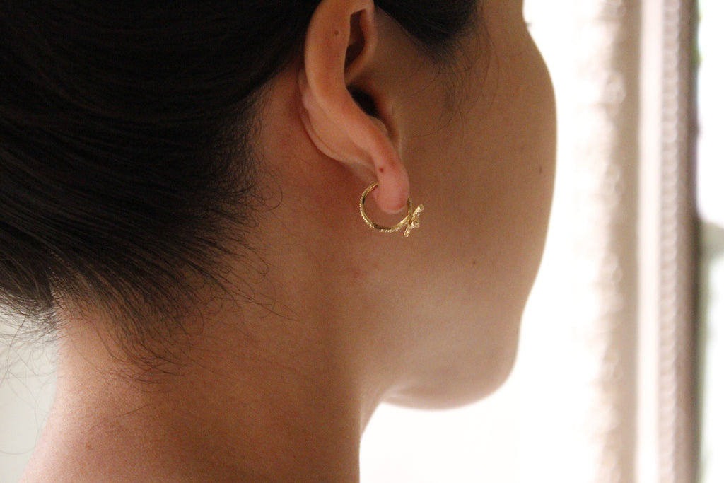 Knotted Hoop Earring