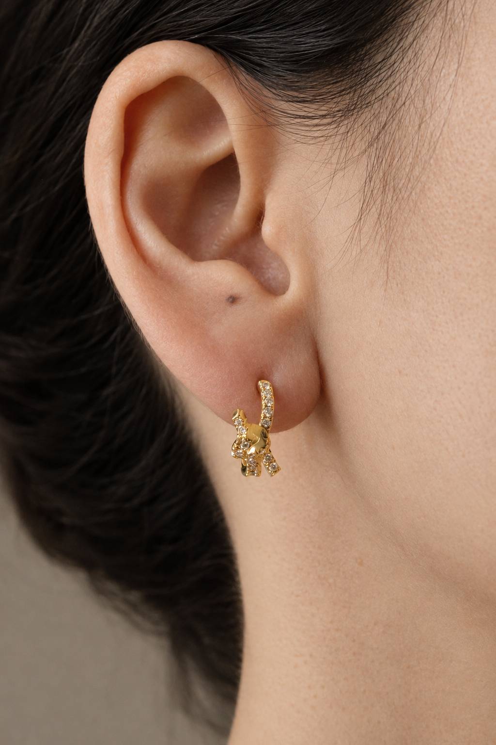 Knotted Hoop Earring